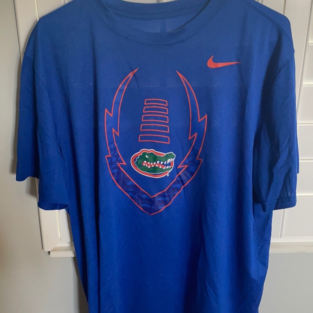 University of Florida Nike blue football tshirt